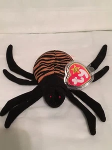 TY Beanie Baby - SPINNER the Spider-Pristine with Mint Tags-PVC Pellets-RETIRED - Foto 1 di 1