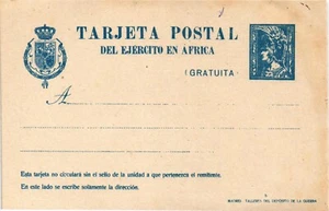 Spanien 1921 Ganzsache der Armee in Afrika Laiz 2A (477) - Bild 1 von 2