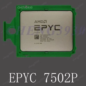 AMD epyc ™ 7502p 32 cores 64 threads 2.5ghz up to 3.35ghz 180w CPU processor - Picture 1 of 1