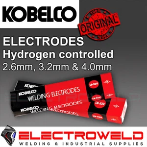 Electrodos controlados por hidrógeno Kobe LB52-U de 5 kg - 2,6 mm 3,2 mm 4,0 mm soldadura en barra - Imagen 1 de 11