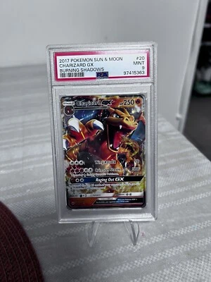 Pokemon TCG Charizard GX Burning Shadows 20/147 Holo Ultra Rare - PSA 9 - - Image 1 of 3