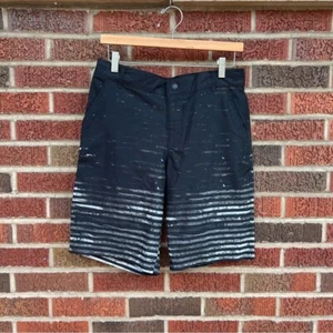 Art Class Black and Gray Striped Swim Trunks - Picture 1 of 3