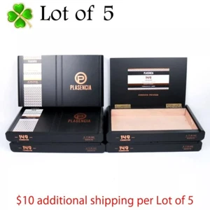 Lot of 5 Plasencia Gordo Santa Fe Empty Wood Cigar Box 10.5" x 6.25" x 1.25" - Picture 1 of 11