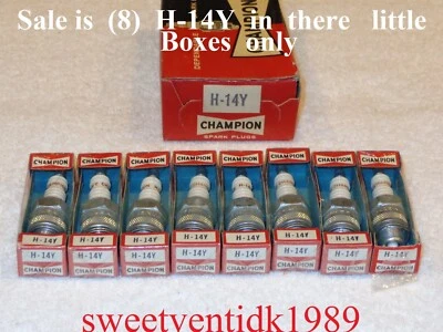‘NOS’ Champion H-14Y Spark Plugs ..1950 -60’s .. Studebaker, American Motors etc - Image 1 of 4
