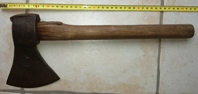 P7- OLD TOOL outil ancien hache HachetteN°4 en acier fondu L. F.  - Photo 1/4