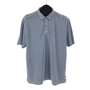 Polo Tommy Bahama uomo grande blu manica corta maglia casual - Foto 1 di 9