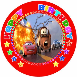 Colocador de tartas cumpleaños fiesta imagen de tartas fondant oblea Disney Pixar Cars P47 - Imagen 1 de 1