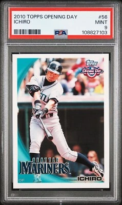 2010 Topps Opening Day Baseball ICHIRO Card #56 PSA Mint 9 - Image 1 of 2