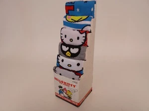 Hello Kitty and Friends Sanrio Cartoon 6 Pair CREW SOCKS Men Size 8-12 Bioworld - Picture 1 of 4