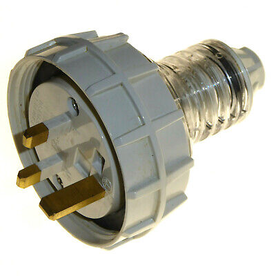 Clipsal 56P313 3 Pin Straight 13A Plug Locknut, Cord Grip And Lock Ring IP66 • 27.95£