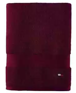 Tommy Hilfiger Hand Towel Tawny Port Burgundy Cotton Modern American 16x26 NWT - Picture 1 of 7