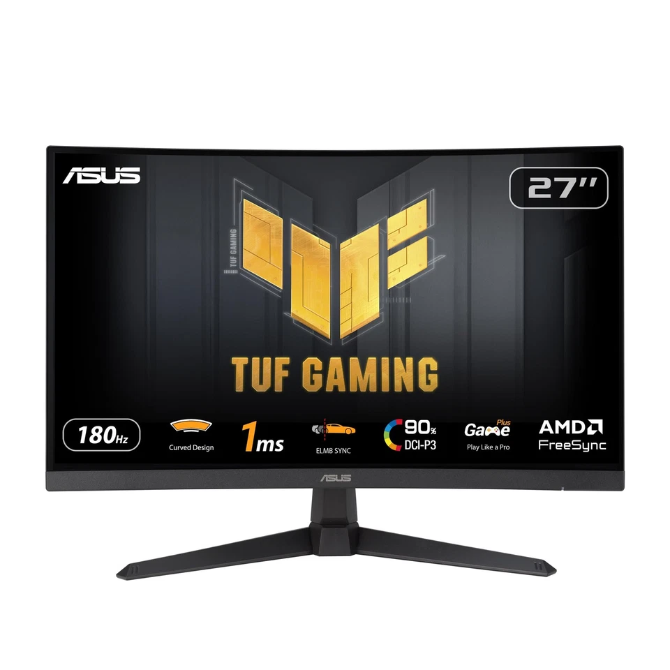 ASUS TUF Gaming VG27VQ3B: 27 Zoll Curved Gaming Monitor mit 180Hz - Bild 1 von 4