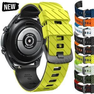 Silicone Replacement Bracelet Smartwatch Sports Strap Wrist Band 22mm Universal - Picture 1 of 60