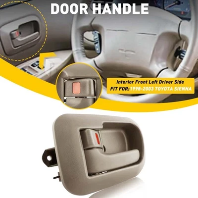 For 1998-2003 Toyota Sienna Interior Inside Door Front Handle Left Side Driver - Imagem 1 de 4