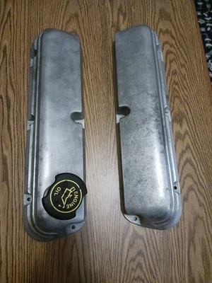1987 - 1993 Ford Mustang OEM Aluminum 5.0 Valve Covers Factory Coating Stripped Foto 1 de 4