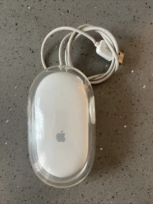 Apple Mouse M5769 USB Optical Mac White/Clear D12 tested works - Image 1 of 4