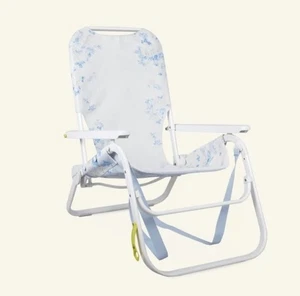 LoveShackFancy & Sunflow ~BLUE EVERBLOOMING ROSETTES~ 2025 BEACH CHAIR ~ POOL - Picture 1 of 3
