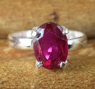 Naturale 8.05 KT Padparadscha Zaffiro Rosa Ovale Gemma Certificato Donna Anello - Immagine 1 di 4