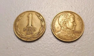 Chile 1 Peso x2 Coins 1979 | Bernardo O'Higgins - Picture 1 of 2