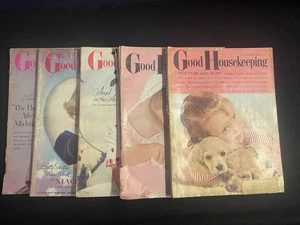 Good Housekeeping Magazines Lot (1950s) - Vintage Ephemera & Decor - Craft Use - Bild 1 von 21