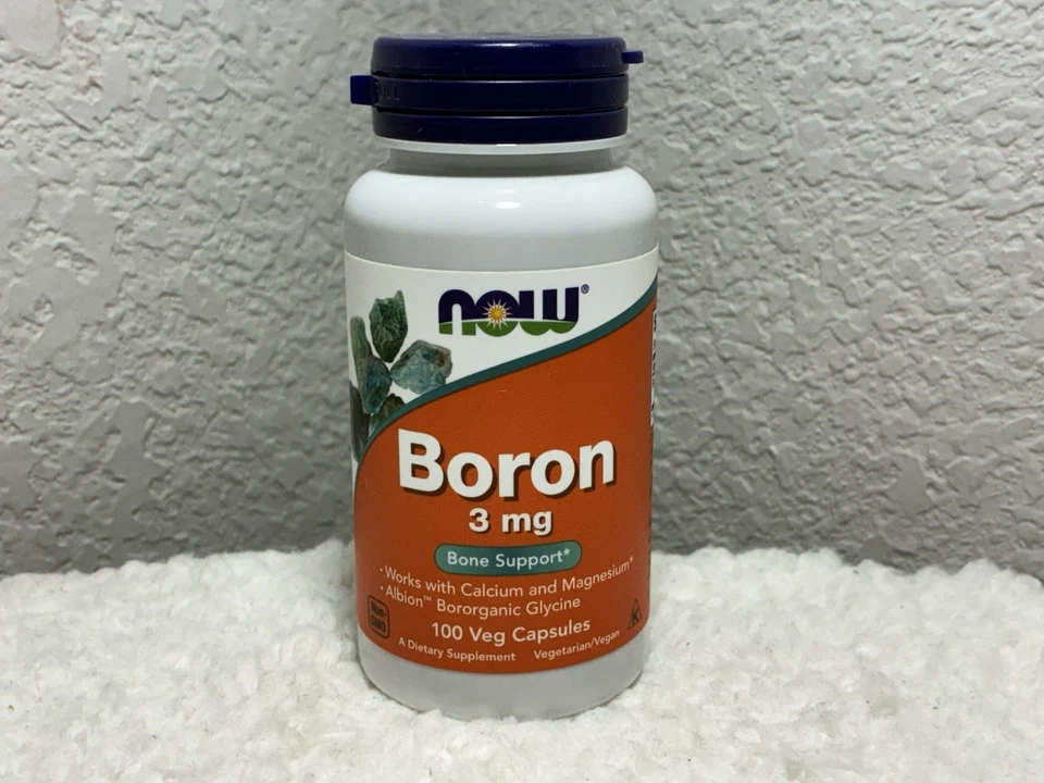 Now Foods Boro 3 mg 100 cápsulas ~ Soporte óseo ~ Exp. 03/2028 ¡ENVÍO GRATUITO! Foto 1 de 4
