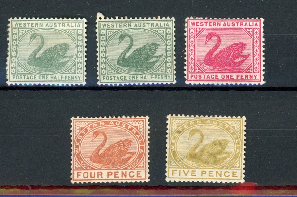 Estados australianos Australia Occidental 1885 MH selección Foto 1 de 1