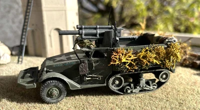 SOLIDO 1/50 Half track US M3 Howitzer T 19 Obusier 105mm. Camo PERSONNALISE - Photo 1/4