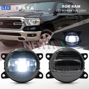 For 2019-2023 Ram 1500 2500 3500 White LED Front Bumper Fog Driving Light Lamp - Bild 1 von 14