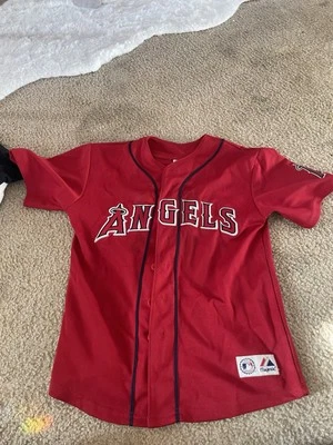 Camiseta Majestic Juvenil Talla Mediana Los Angeles Angels Vladimir Guerrero De Colección Foto 1 de 4