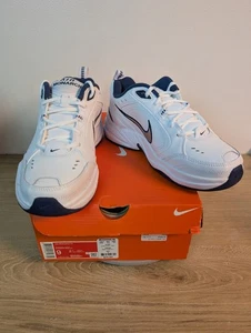Neu Nike Air Monarch IV Wanderschuhe für Herren, weiß silber 415445-102 Größe 9 - Bild 1 von 8