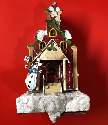 CHRISTMAS EXPRESS Metal Pintado a Mano AYUNTAMIENTO Medias Muñeco de Nieve Rústico Foto 1 de 4