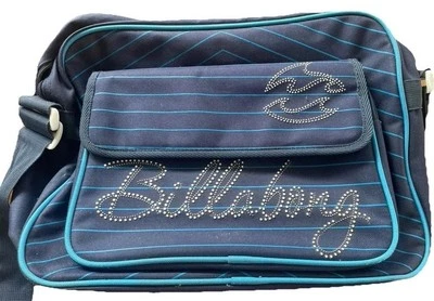 Bolso Bandolera BILLABONG Cartera Unisex Azul Cremallera Ajustable - Escuela - Laptop Foto 1 de 4