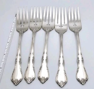 Oneida Community Affection 5 Salad Forks 6 3/4” - Picture 1 of 2
