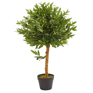 34 Zoll Indoor/Outdoor Olive Topiary Künstlicher Baum - Bild 1 von 5
