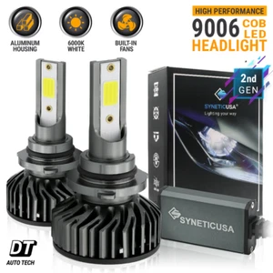 Syneticusa HB4 9006 LED Headlight Bulb Fog Light Kit 6000K White Low Beam - Picture 1 of 11