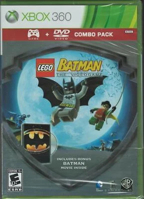 Lego Batman The Videogame with Batman Movie Combo Pack Xbox 360 (Brand New Facto - Image 1 of 2