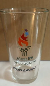 Budweiser ~ Bud Light Beer ~ 1996 Atlanta Olympics ~ Set Of 6 Drinking Glass - Picture 1 of 1