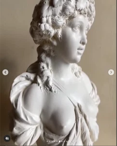 Busto de una niña, copia de una estatua claudiana, siglo XVIII, hecho de yeso macizo, - Imagen 1 de 12