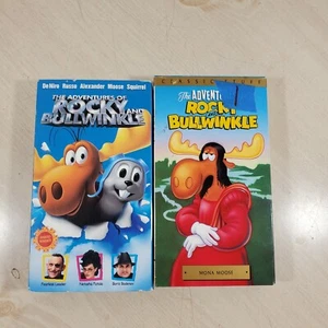 2 VHS The Adventures of Rocky & Bullwinkle Mona Moose & Movie Tested  - Picture 1 of 8