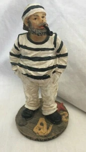 Marinero náutico en miniatura MayRich Co con tubería 5 pulgadas hecho a mano coleccionable - Imagen 1 de 6