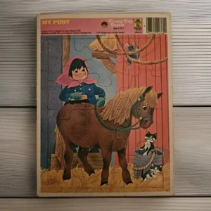1975 Whitman 12 Piece Frame-Tray Puzzle My Pony Marrigold Press Childrens - Picture 1 of 3