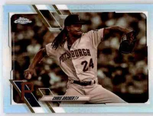 Topps 2021 cromo refractor sepia Chris Archer lámina paralela holográfico inserción piratas - Imagen 1 de 2