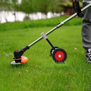 String Trimmer Support Wheel Walk Behind Auxiliary Wheel Adjustable Hight - Picture 1 of 15