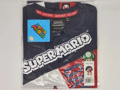 Super Mario Jungen T-Shirt Blau Grün Schwarz 100% Baumwolle Neu & OVP Gr. 98-128 - Bild 1 von 4