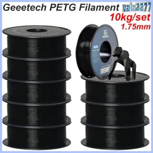 10kg Geeetech PETG 3D Drucker Filament 1.75mm 1kg/rolle Schwarz Hohe Lebensdauer - Afbeelding 1 van 12