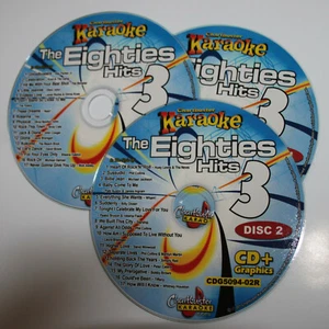 THE EIGTHIES hits #3 Chartbuster 5094 KARAOKE 3 CD+G new in WHITE SLEEVES - Picture 1 of 2