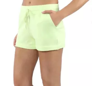 Pantalones Cortos de Salón 90 Degree By Reflex Verde Lima Para Mujer Algodón Cómodos Bolsillos Grandes - Imagen 1 de 9