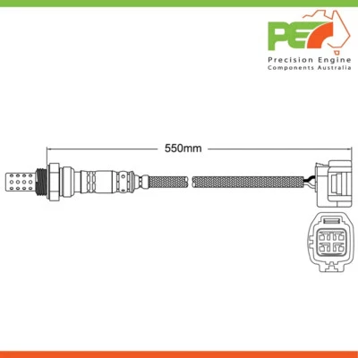 2x New * OEM * Post-Cat LH & RH Oxygen Sensors For Jaguar XJ6 X350 3.0L - Изображение 1 из 4