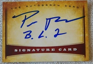 Biggest Looser Season 2 Winner Pete Thomas Signed Autograph Card Auto - Picture 1 of 1