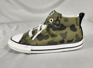 Converse Toddler Boys Street Mid Camo Shoes, Size 10, Sneakers, Used
